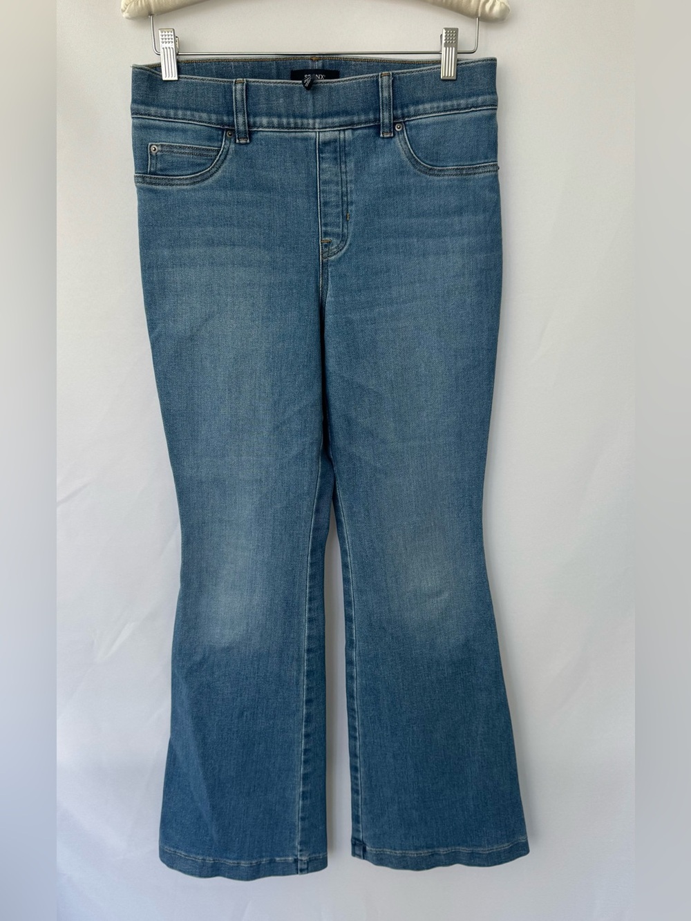 SPANX Mid-Blue Flare Jeans